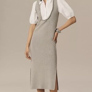Elegant Gray Sleeveless Dress